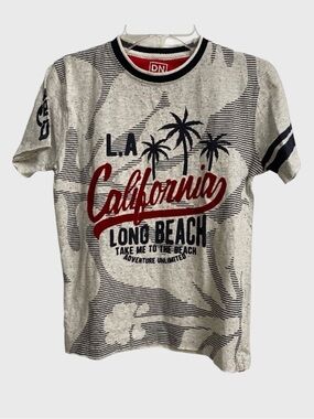 DNMX L.A. California Long Beach T-Shirt Kids Size 11-12 yrs Short Sleeve Surf